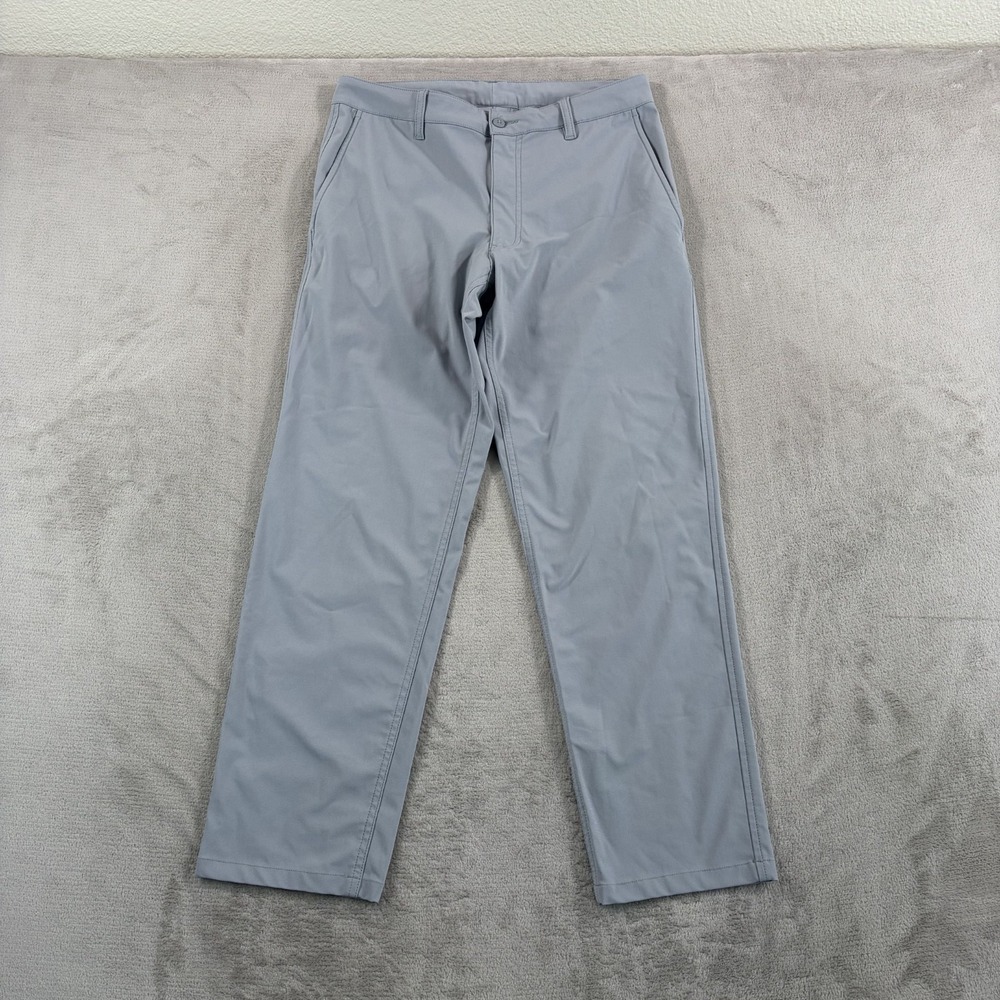 FootJoy Performance Knit Golf Pants Men 32x29‎ Grey Stretch Wicking Tailored Fit